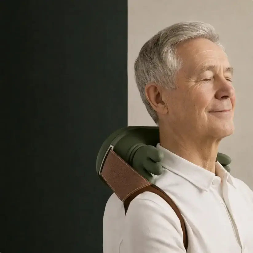N7 Neck Massager används för avslappnande nackmassage