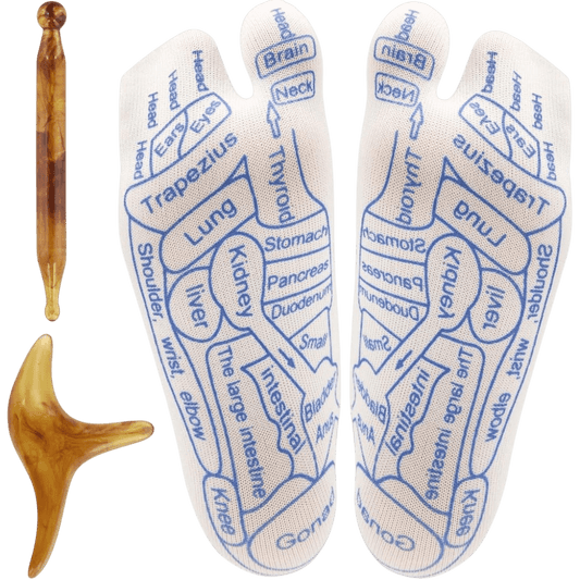 Reflexologi-set — Strumpor & Massagepinnar