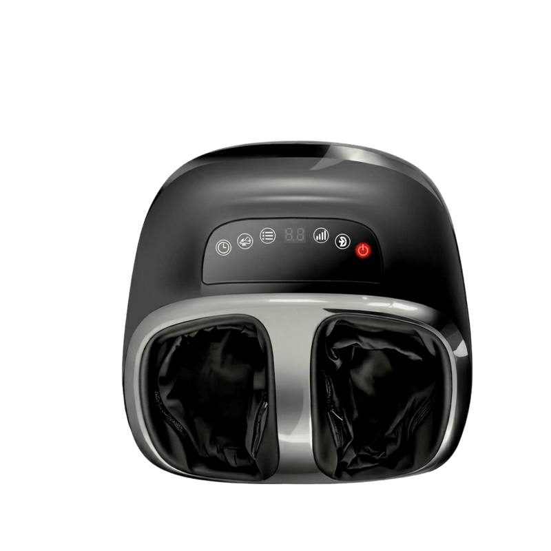 Shiatsu Fotmassageapparat, med display, svart