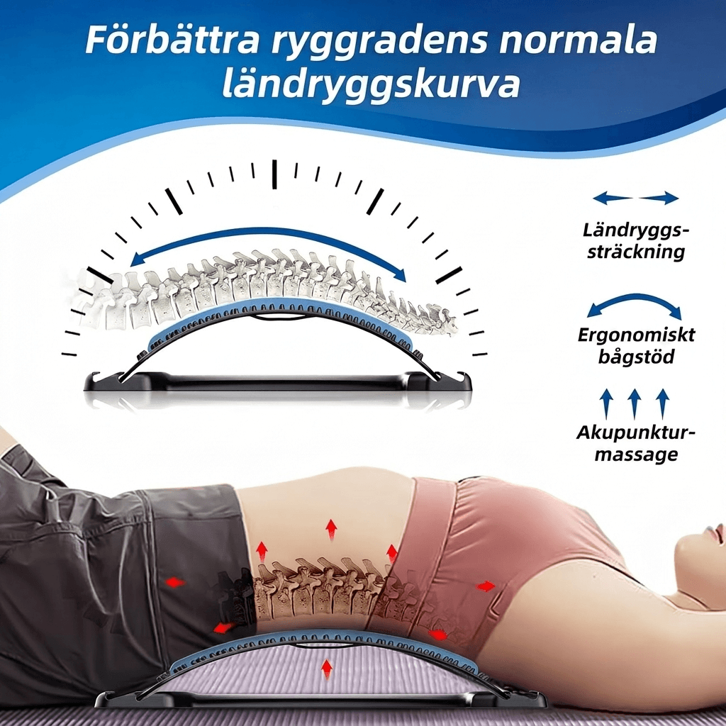 Spine Relaxer Ryggsträckare – Justerbar Stretch för Rygg och Ländrygg